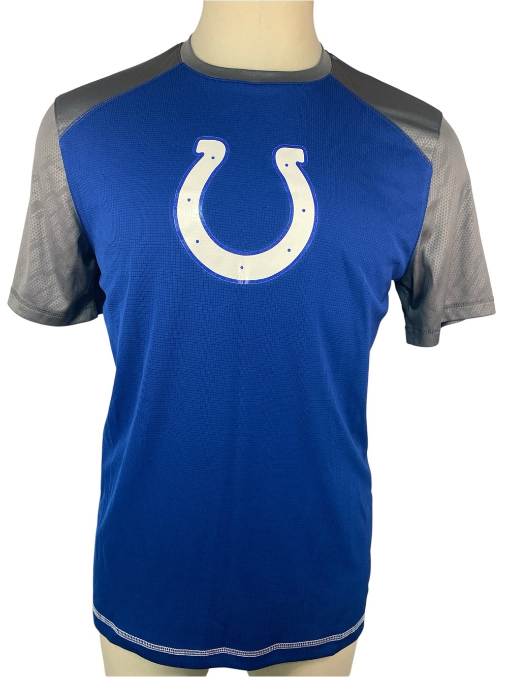 NFL Team Apparel Blue SS Indianapolis Colts Performance Shirt Menâs Large